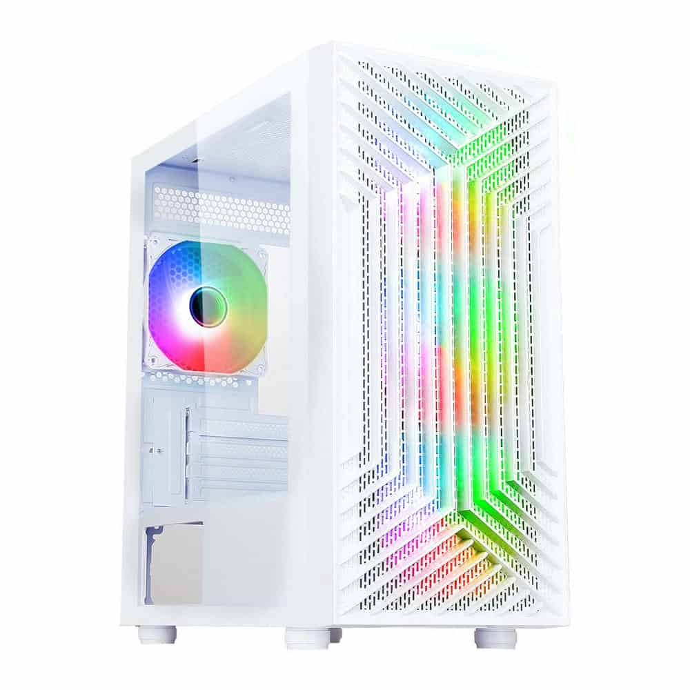 CiT Terra White Tempered Glass MicroATX Case